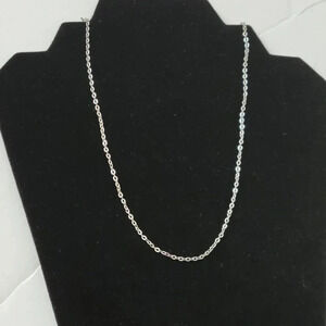 Vintage Estate Chain Necklace 20" Silver Tone Dainty